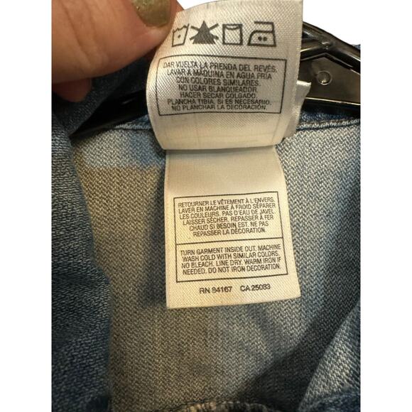 Disney Store Hannah Montana Girls Denim Embroidered Jean Jacket XS Rare - Picture 5 of 7